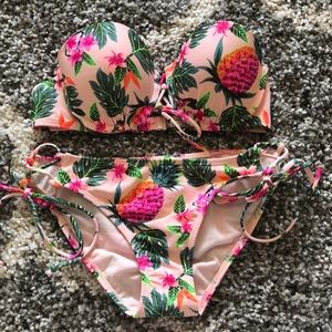 NEW Xhilaration Push Up Bikini Top Bottom Medium